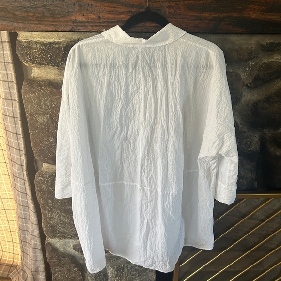 EUC COS Cotton Crinkle Button Down Shirt - Picture 3 of 5